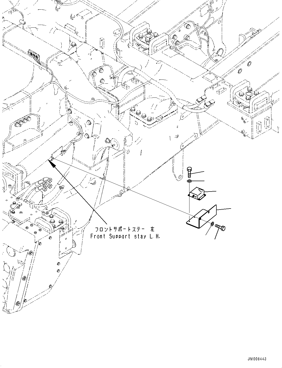 Komatsu parts book diagram for HD605-10 S/N 60001-UP: ELECTRIC SYSTEM, PRIMING PUMP SWITCH(#60001-)