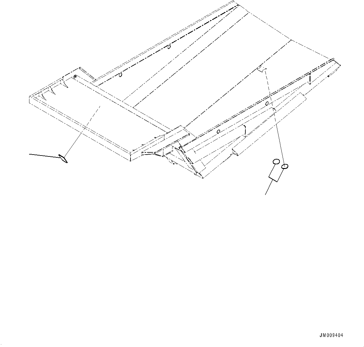 Komatsu parts book diagram for HD605-10 S/N 60001-UP: BODY, PARTS FOR LESS BODY HEATING(#60001-60066)