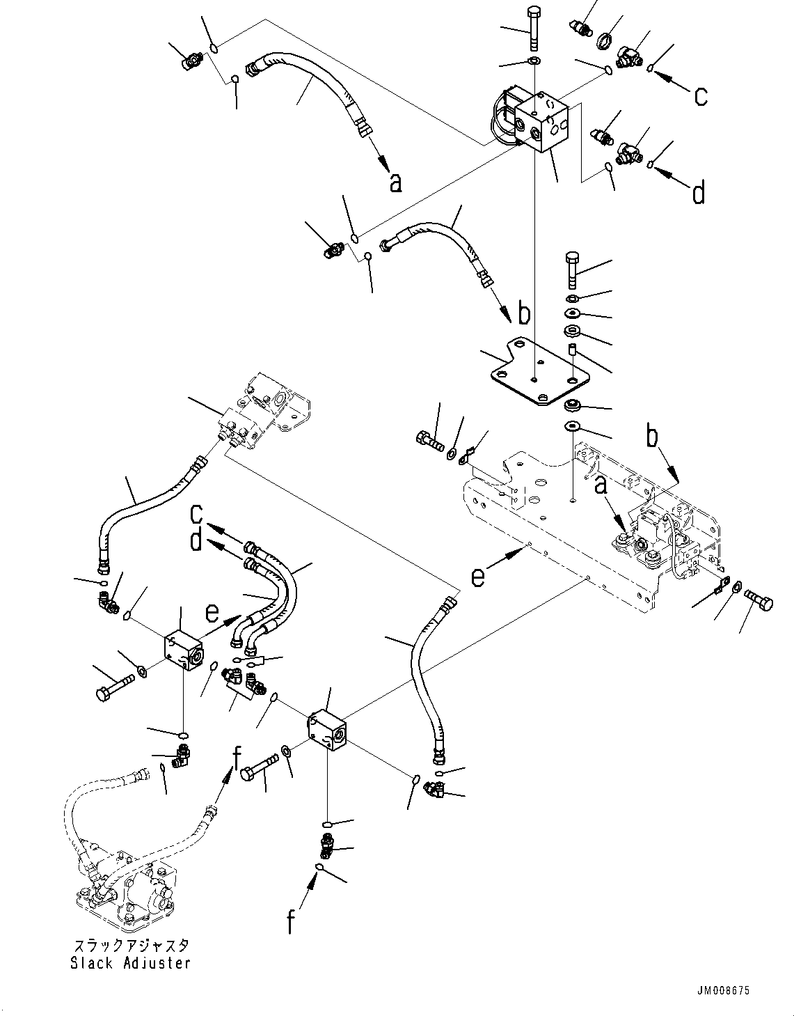 Komatsu parts book diagram for HD605-10 S/N 60001-UP: KOMATSU TRACTION CONTROL SYSTEM (KTCS) RELATED PARTS, EPC VALVE(#60001-)