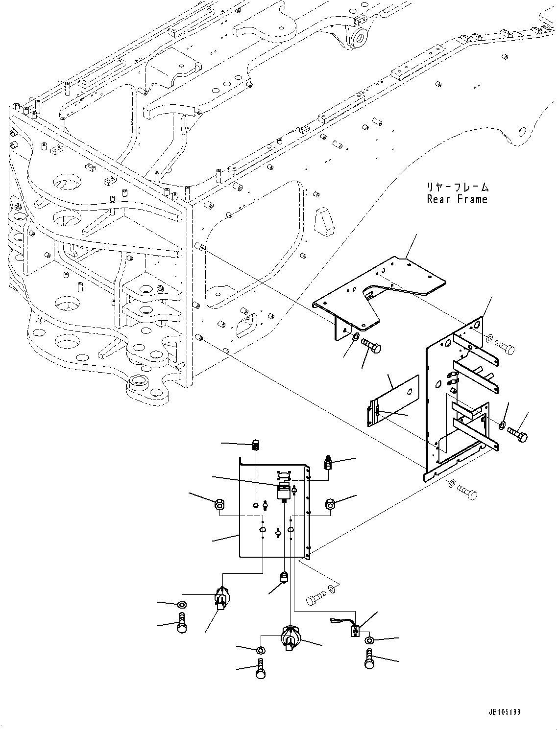 Komatsu parts book diagram for GD955-7M0 S/N 31001-UP: SWITCH BOX, DISCONNECT SWITCH(#30001-)