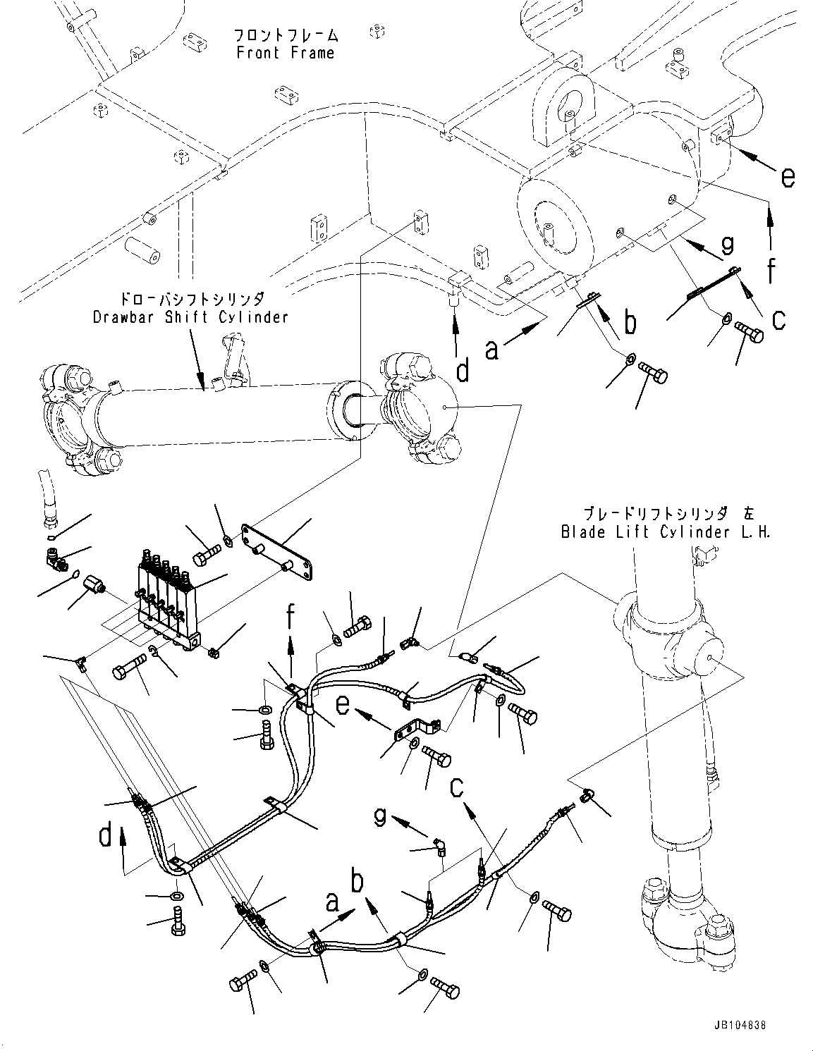 Komatsu parts book diagram for GD955-7M0 S/N 31001-UP: AUTO-GREASING SYSTEM, INJECTOR L.H. (2/2)(#30001-30000)