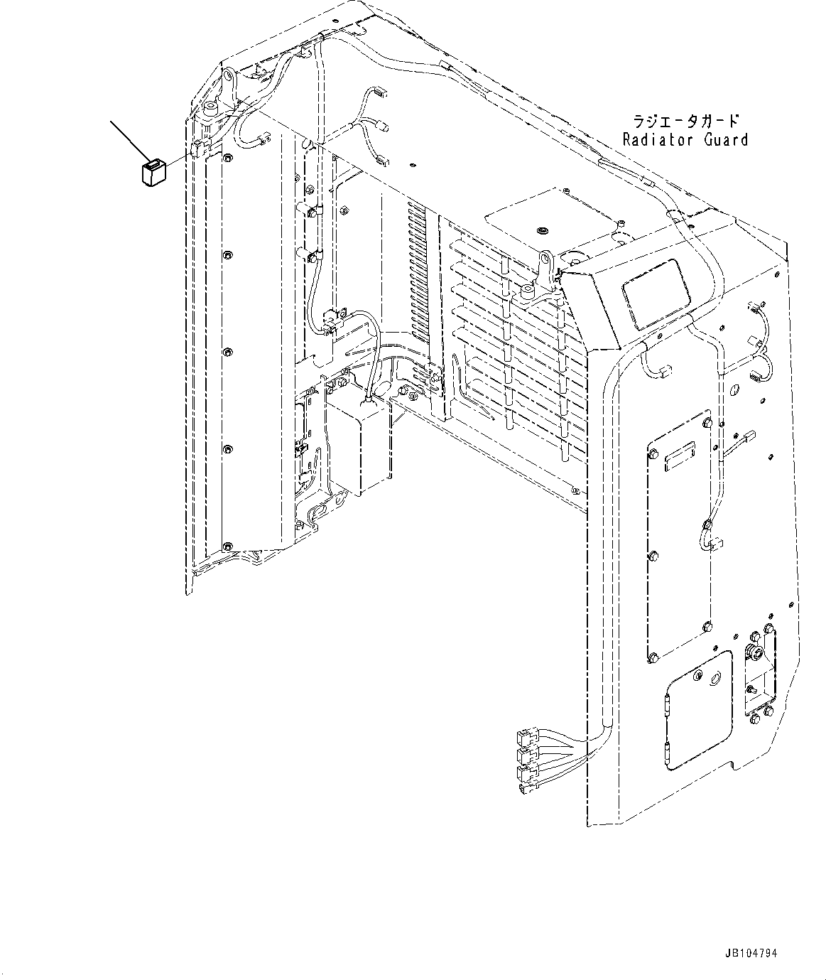 Komatsu parts book diagram for GD955-7M0 S/N 31001-UP: ENGINE HOOD, PARTS FOR LESS KOMVISION (2/2)(#30001-)