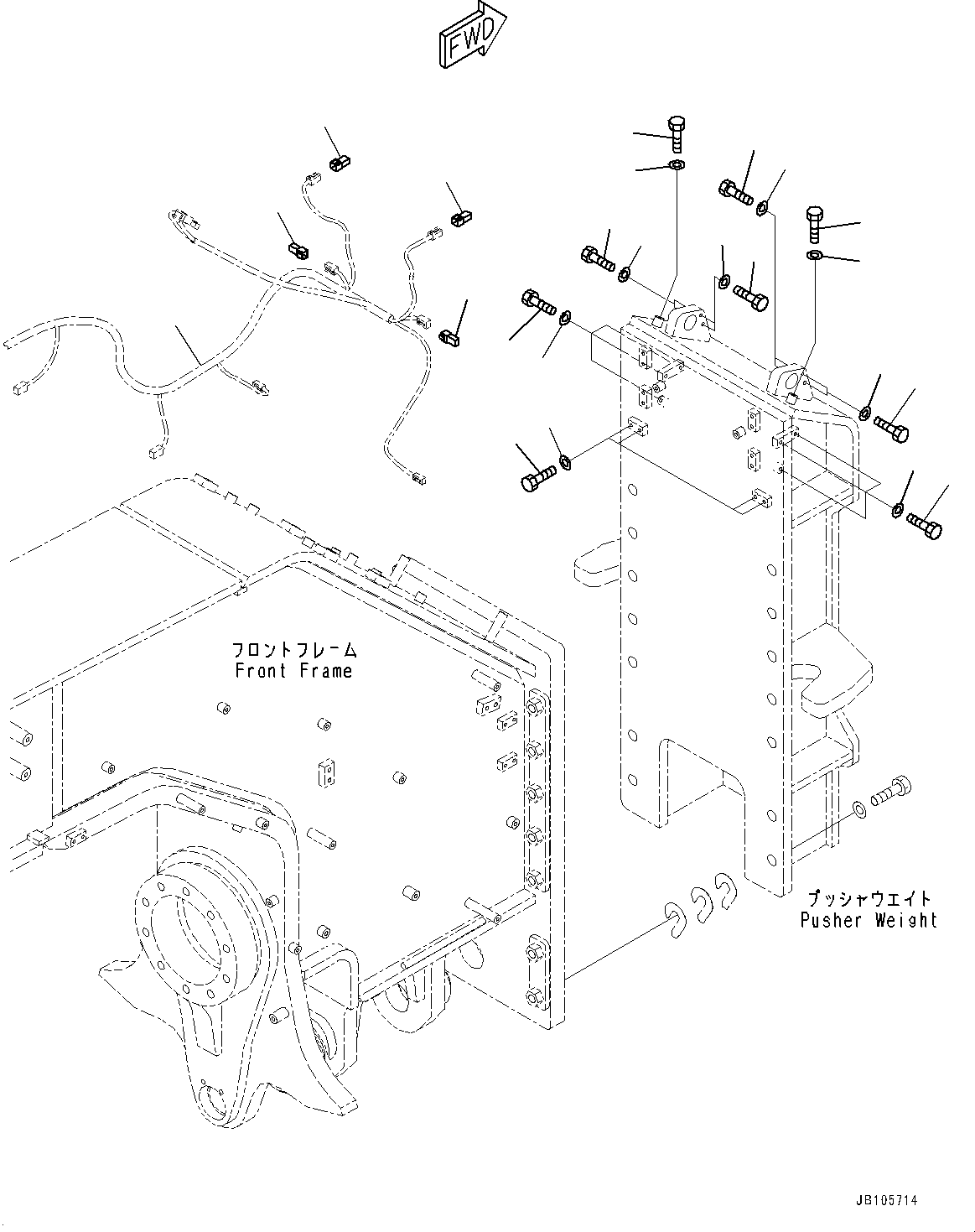 Komatsu parts book diagram for GD955-7M0 S/N 31001-UP: KOMVISION, PARTS FOR LESS(#30001-)