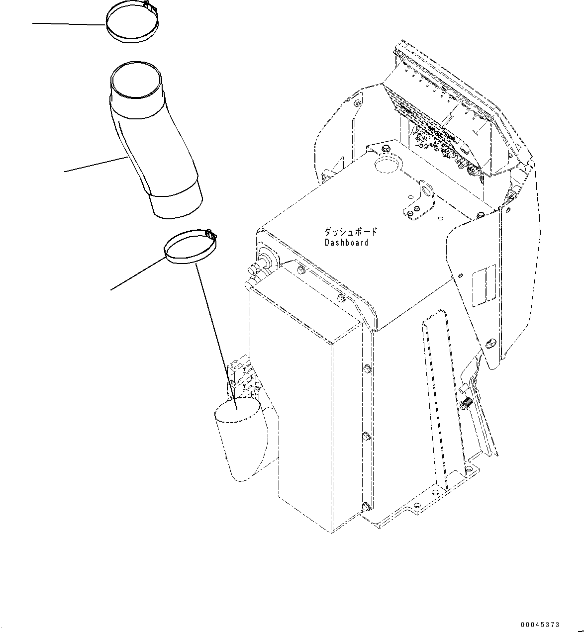 Komatsu parts book diagram for D275A-6 S/N 190001-UP (Mongolia Standard Machine): AIR CONDITIONER COMPRESSOR MOUNTING AND PIPING, FILTER(#180001-)