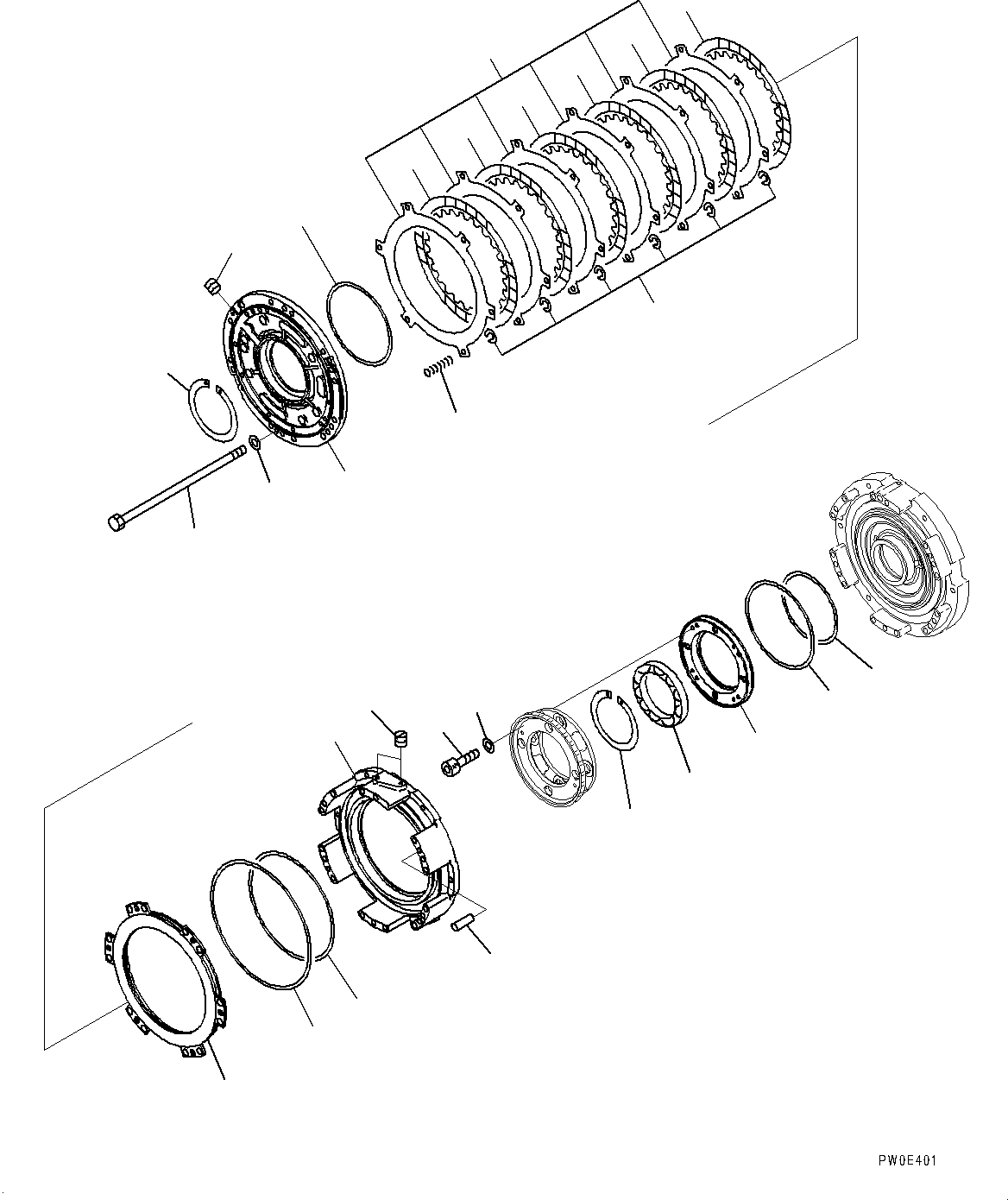 Komatsu parts book diagram for D275A-6 S/N 190001-UP (Mongolia Standard Machine): POWER TRAIN, REVERSE HOUSING(#180001-)
