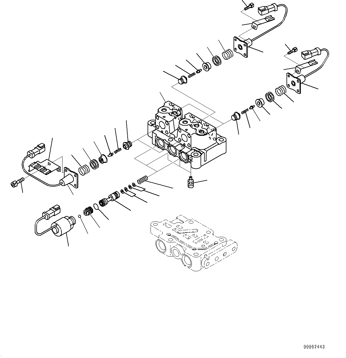 Komatsu parts book diagram for D275A-6 S/N 190001-UP (Mongolia Standard Machine): POWER TRAIN, TRANSMISSION UPPER VALVE(#180001-)