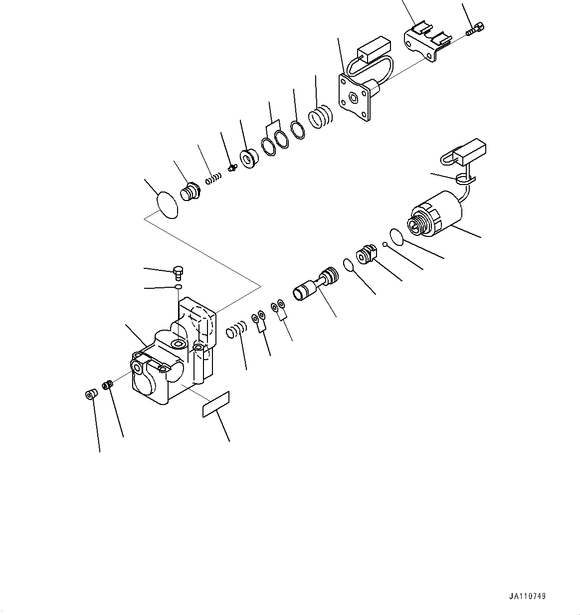 Komatsu parts book diagram for D275A-6 S/N 190001-UP (Mongolia Standard Machine): POWER TRAIN, CLUTCH CONTROL VALVE(#180001-)