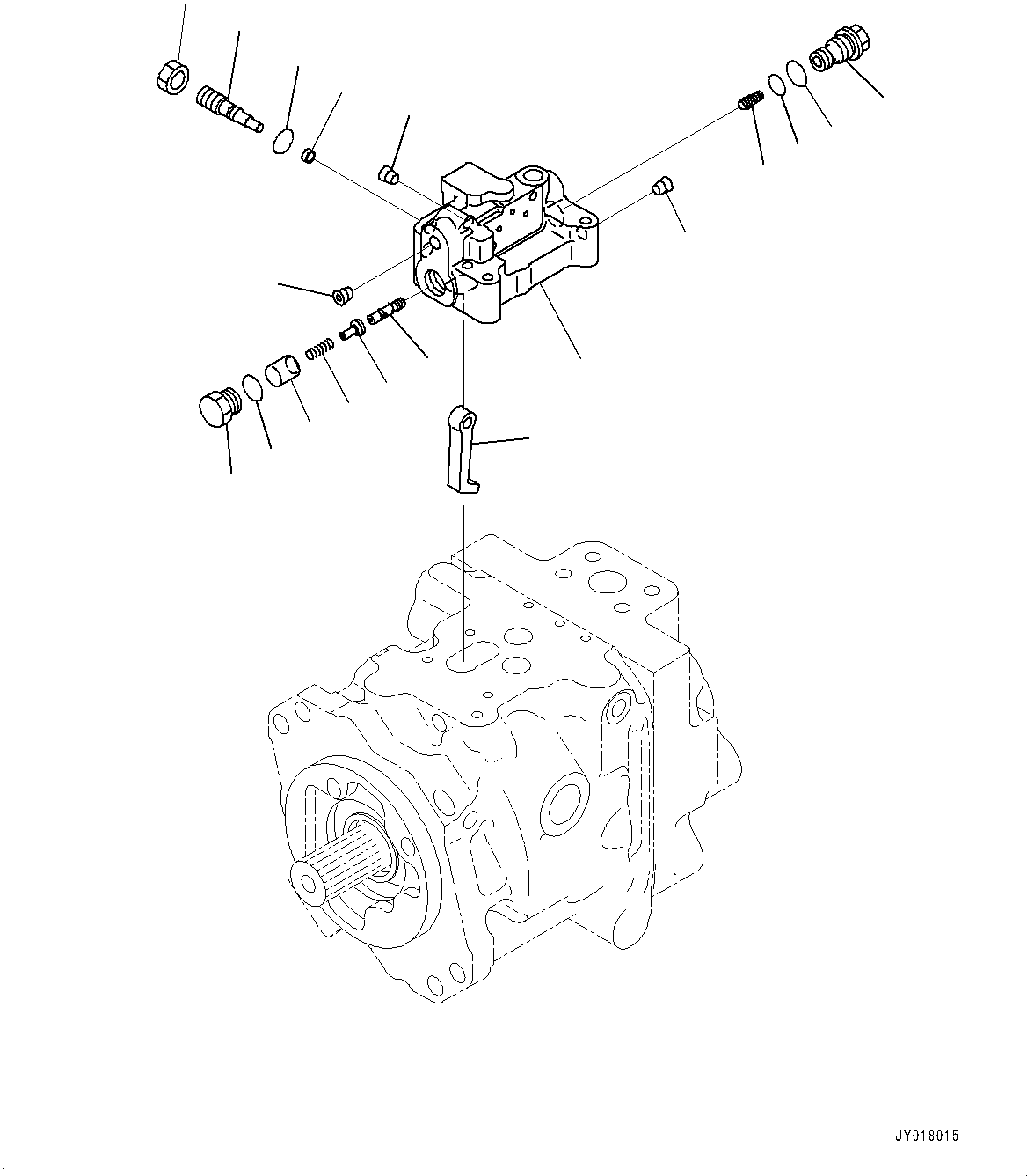 Komatsu parts book diagram for D275A-6 S/N 190001-UP (Mongolia Standard Machine): COOLING FAN DRIVE PIPING, PISTON PUMP (3/5)(#180001-)
