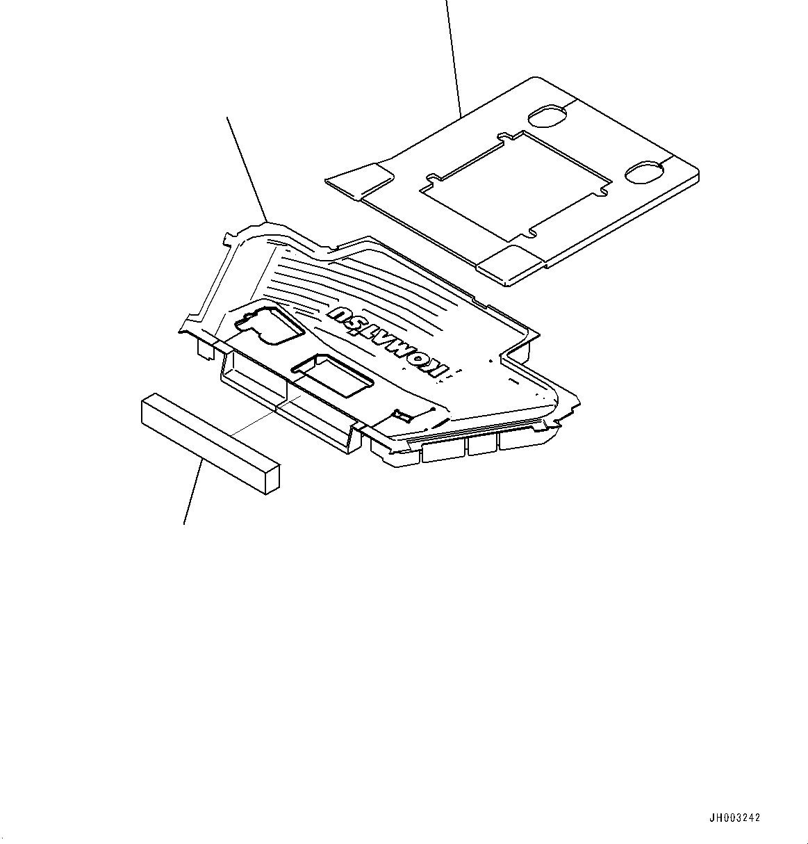 Komatsu parts book diagram for D275A-6 S/N 190001-UP (Mongolia Standard Machine): FLOOR MAT, (#180001-)