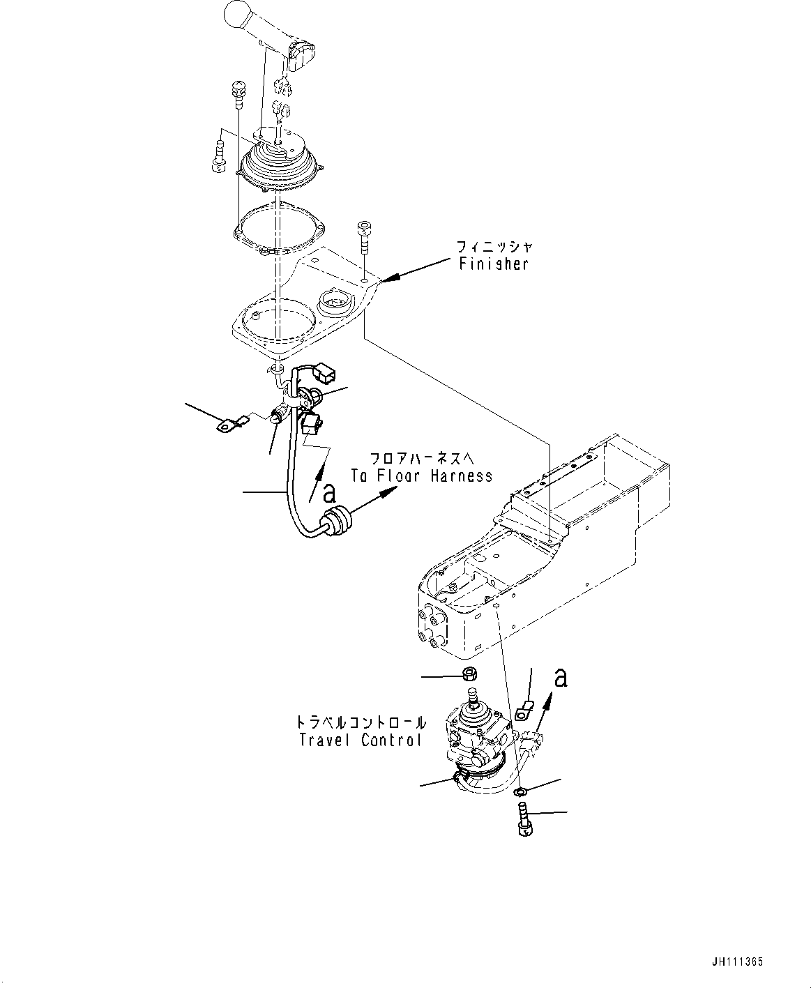 Komatsu parts book diagram for D275A-6 S/N 190001-UP (Mongolia Standard Machine): FLOOR FRAME, TRAVEL PIPING(#190001-)