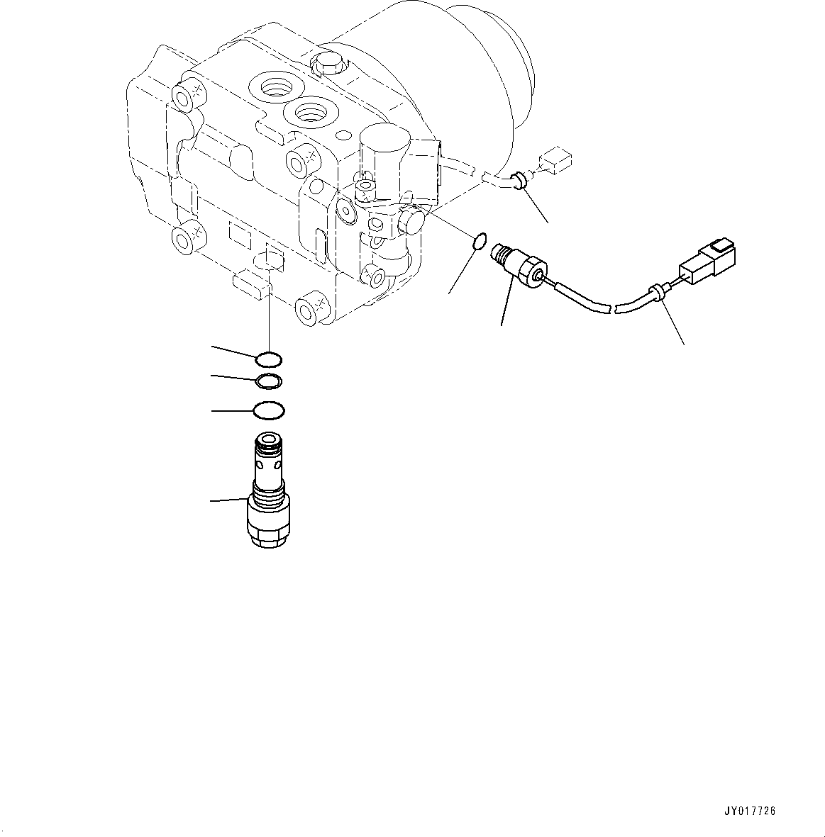 Komatsu parts book diagram for D275A-6 S/N 190001-UP (Mongolia Standard Machine): RADIATOR GUARD, FAN MOTOR (3/3)(#190001-)