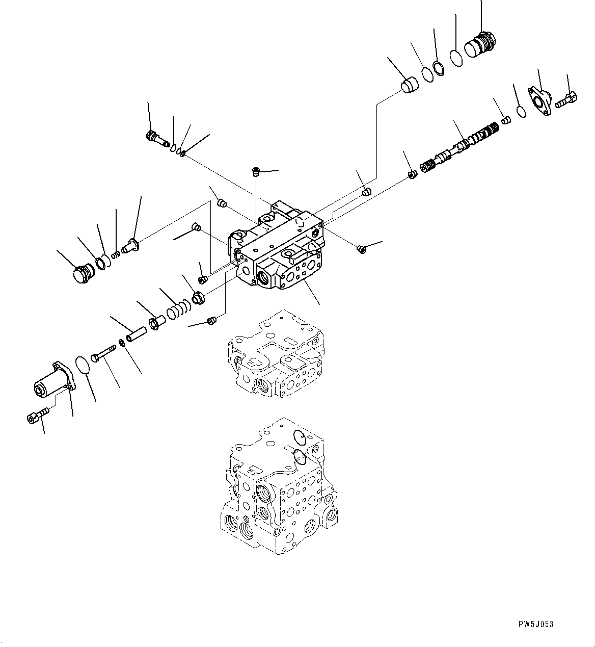 Komatsu parts book diagram for D275A-6 S/N 190001-UP (Mongolia Standard Machine): FENDER, 4-SPOOL (8/9)(#180001-)