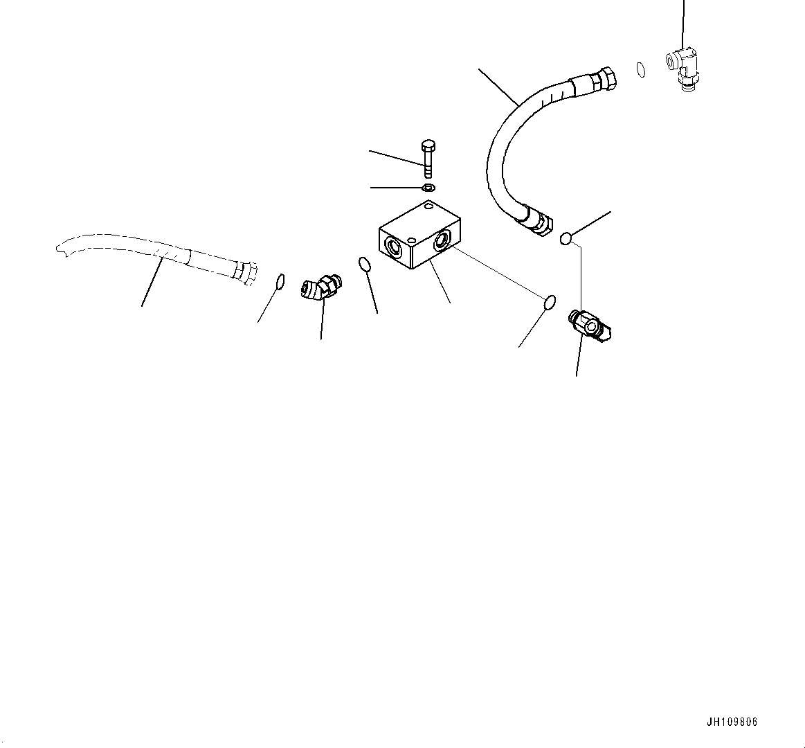 Komatsu parts book diagram for D275A-6 S/N 190001-UP (Mongolia Standard Machine): FENDER, WATER SEPARATOR PIPING(#180001-)