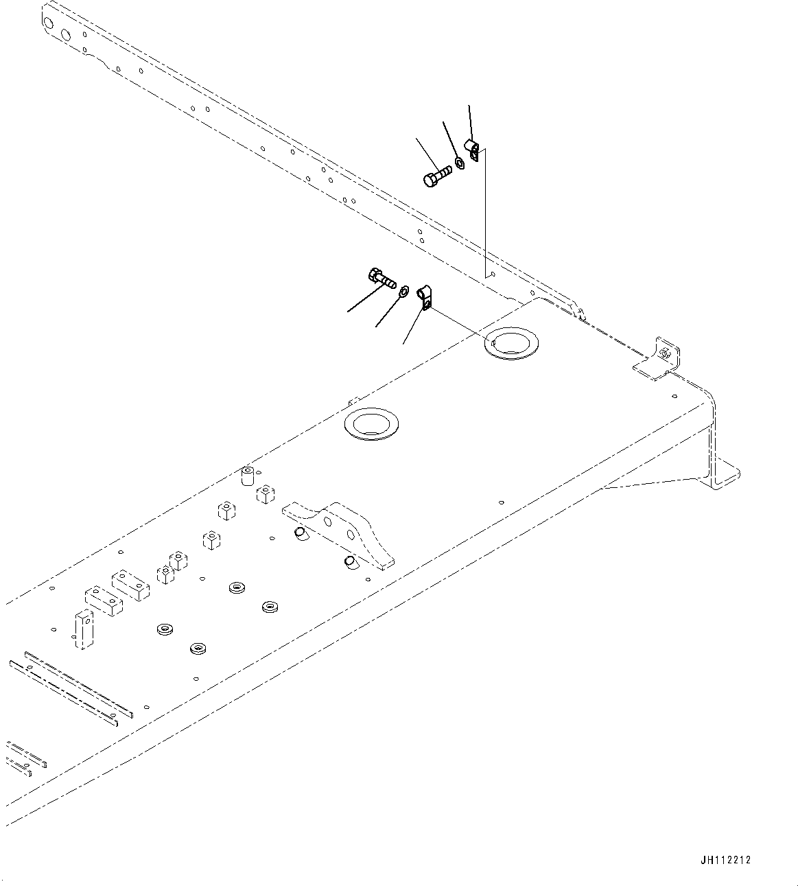 Komatsu parts book diagram for D275A-6 S/N 190001-UP (Mongolia Standard Machine): RIPPER POINT LAMP, (#180001-)