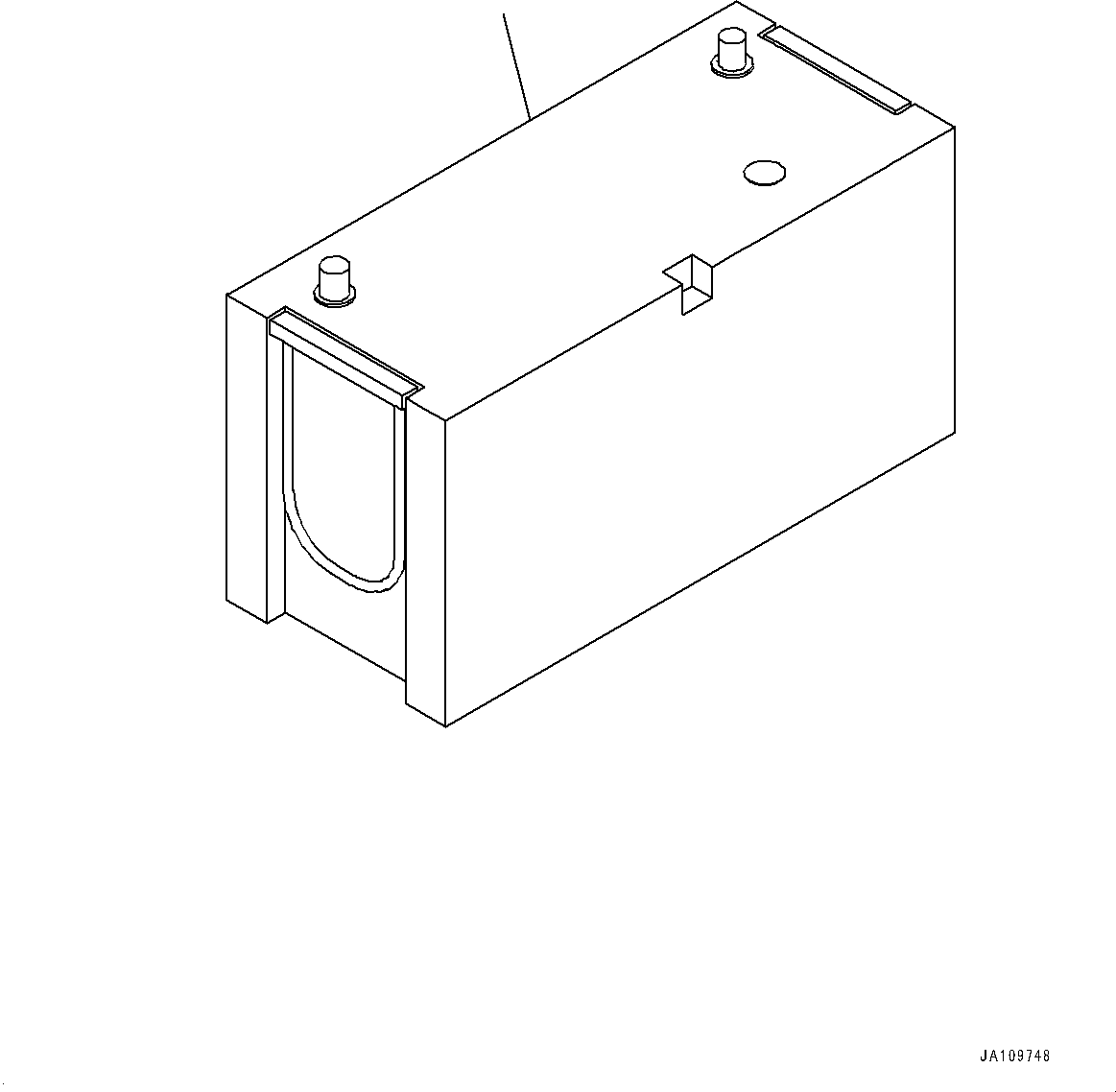 Komatsu parts book diagram for WA200-8 S/N 91001-UP: BATTERY, (LARGE CAPACITY MAINTENANCE-FREE)(#85001-)