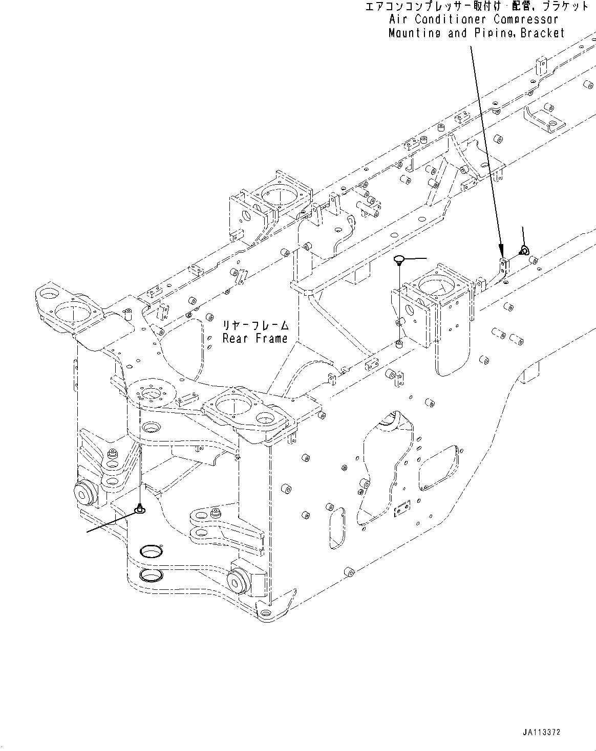 Komatsu parts book diagram for WA200-8 S/N 91001-UP: ATTACHMENT ELECTRIC WIRING HARNESS, PLUG (2/2)(#85001-)