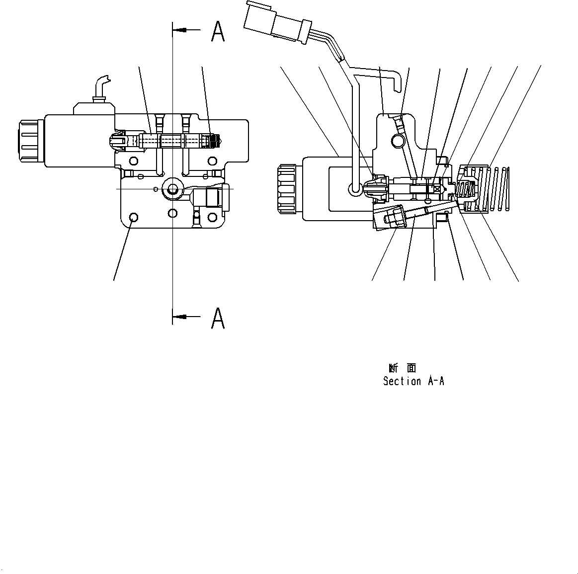 Komatsu parts book diagram for WA200-8 S/N 91001-UP: TRANSFER, INNER PARTS, MOTOR 2 (5/7)(#85001-)