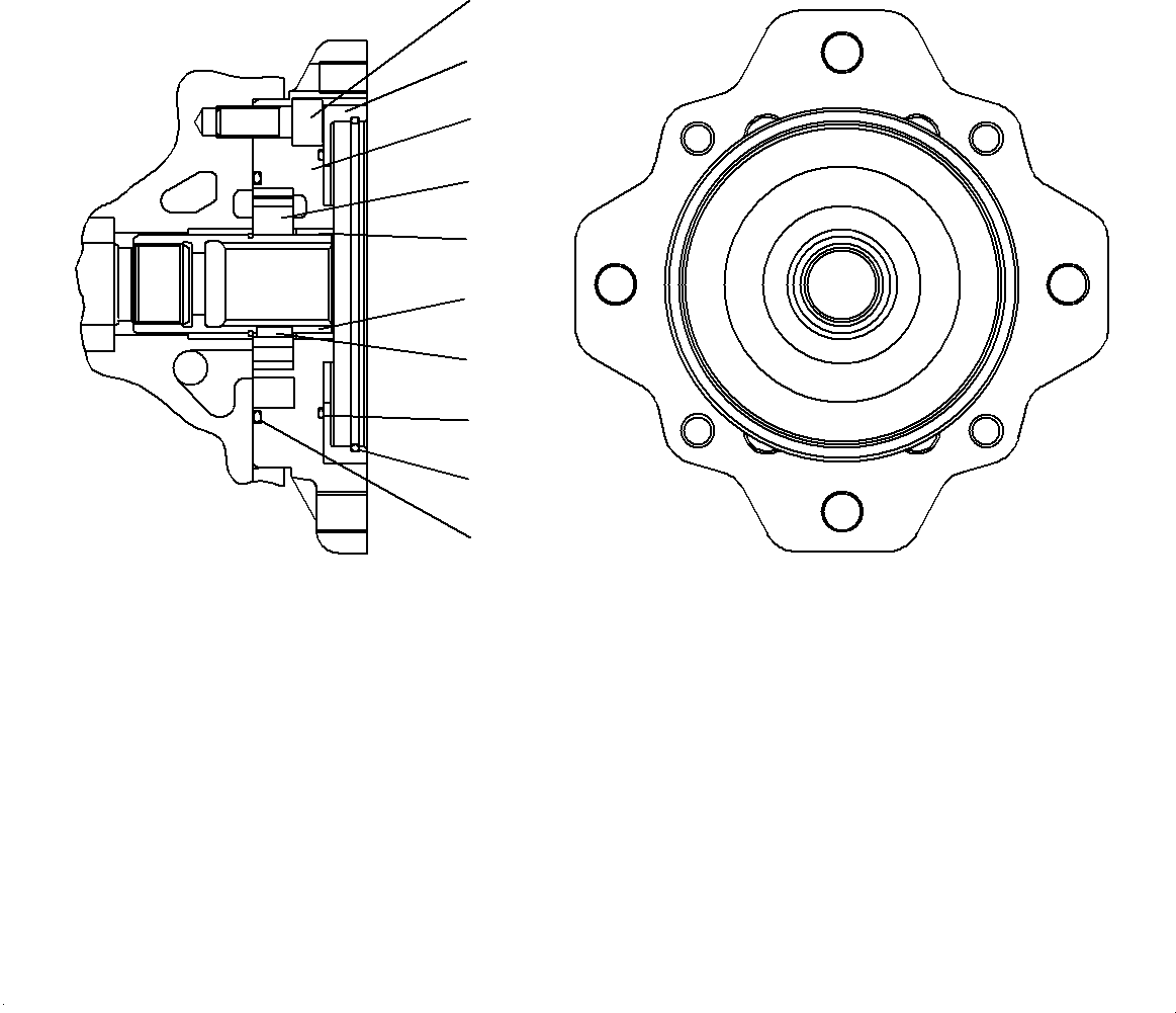 Komatsu parts book diagram for WA200-8 S/N 91001-UP: HYDROSTATIC TRANSMISSION PUMP AND HYDRAULIC OIL PUMP, INNER PARTS, PUMP (10/14)(#85001-)