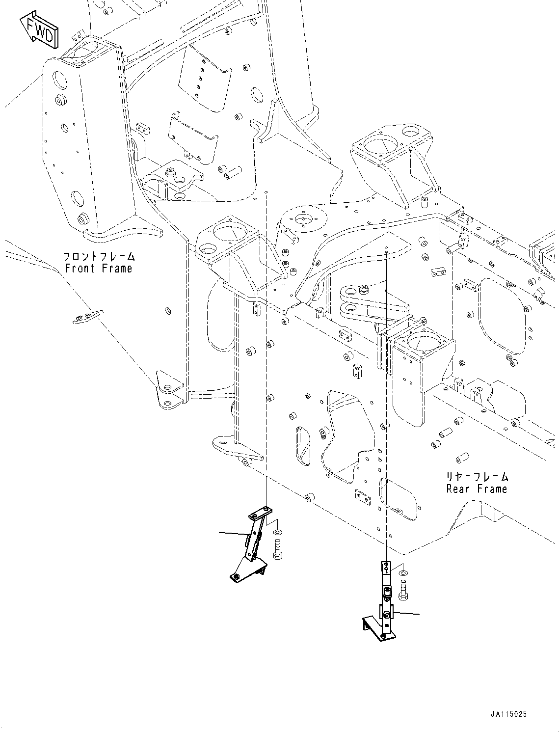 Komatsu parts book diagram for WA200-8 S/N 91001-UP: HYDRAULIC PIPING, RELATED PARTS(#87928-)