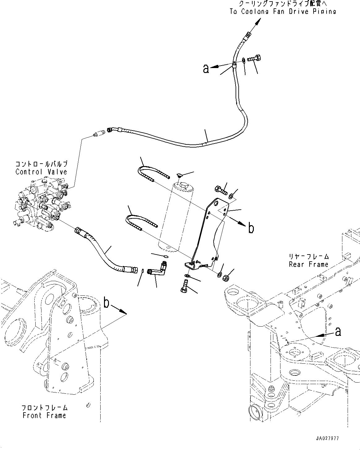 Komatsu parts book diagram for WA200-8 S/N 91001-UP: HYDRAULIC PIPING, ACCUMULATOR PIPING(#85001-)