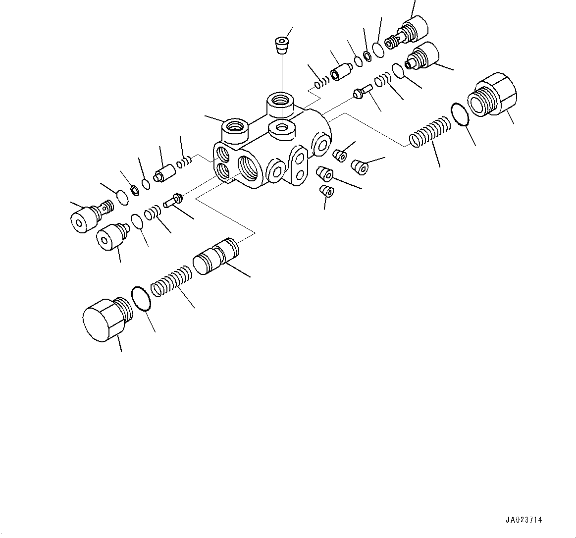 Komatsu parts book diagram for WA200-8 S/N 91001-UP: STEERING HYDRAULIC PIPING, CUSHION VALVE(#85001-)