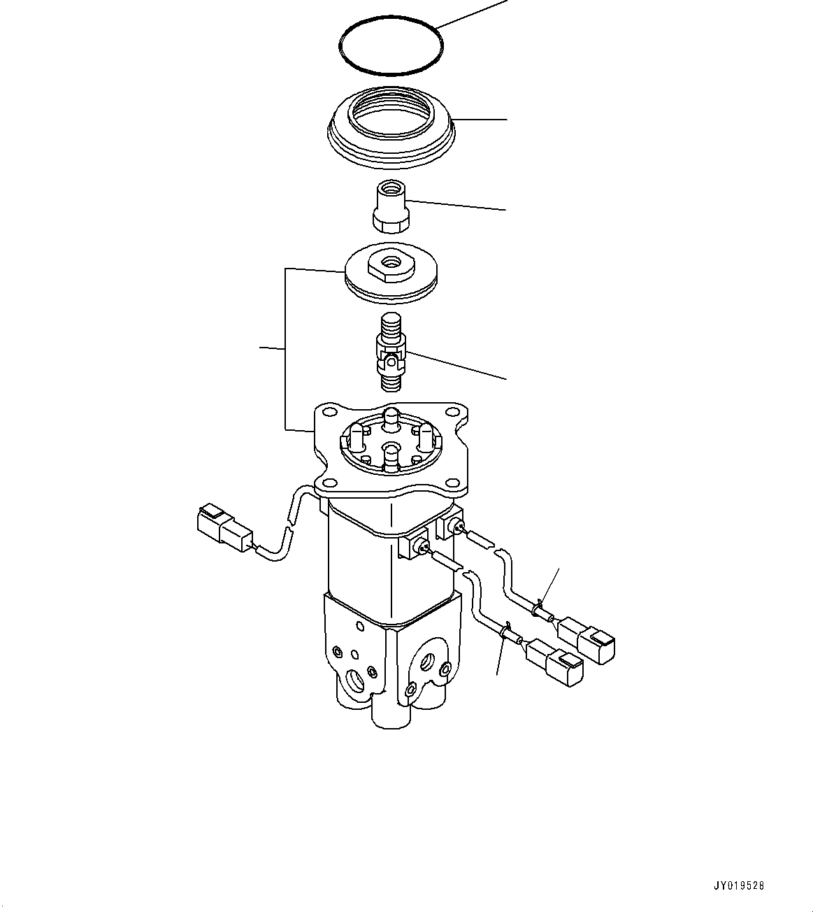 Komatsu parts book diagram for WA200-8 S/N 91001-UP: LOADER CONTROL UNIT, PPC VALVE (FOR WORK EQUIPMENT)(#88649-)