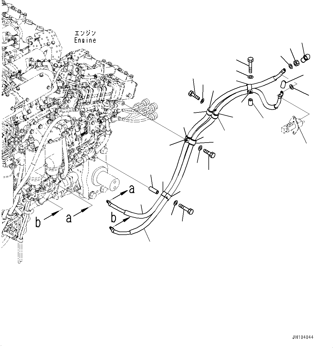 Komatsu parts book diagram for D475A-8E0 S/N 51001-UP: ENGINE WIRING HARNESS, STARTING WIRING HARNESS(#50001-)