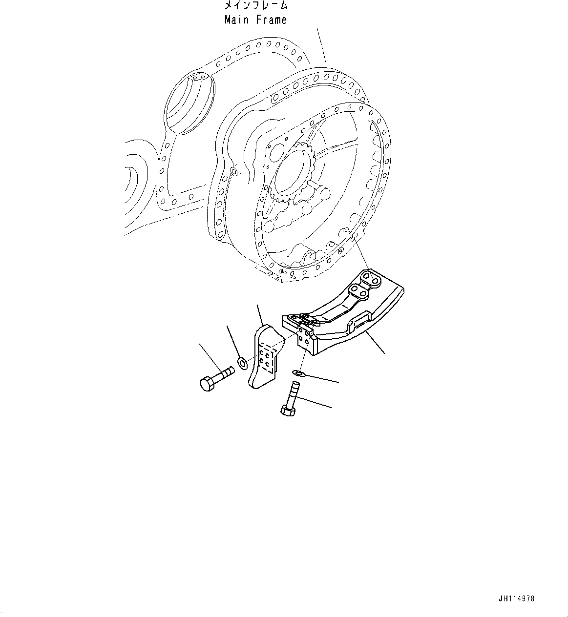 Komatsu parts book diagram for D475A-8E0 S/N 51001-UP: GUARD, L.H.(#51001-)