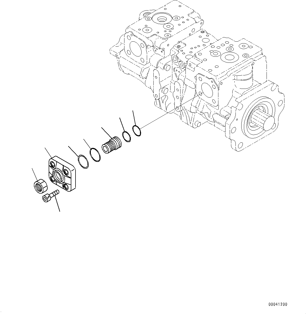 Komatsu parts book diagram for D475A-8E0 S/N 51001-UP: HYDRAULIC PUMP, PISTON PUMP (5/11)(#50001-)