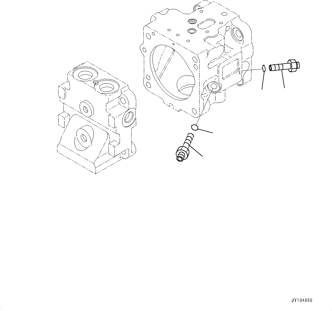 Komatsu parts book diagram for D475A-8E0 S/N 51001-UP: COOLING FAN DRIVE PIPING, PISTON PUMP (12/12)(#50001-)