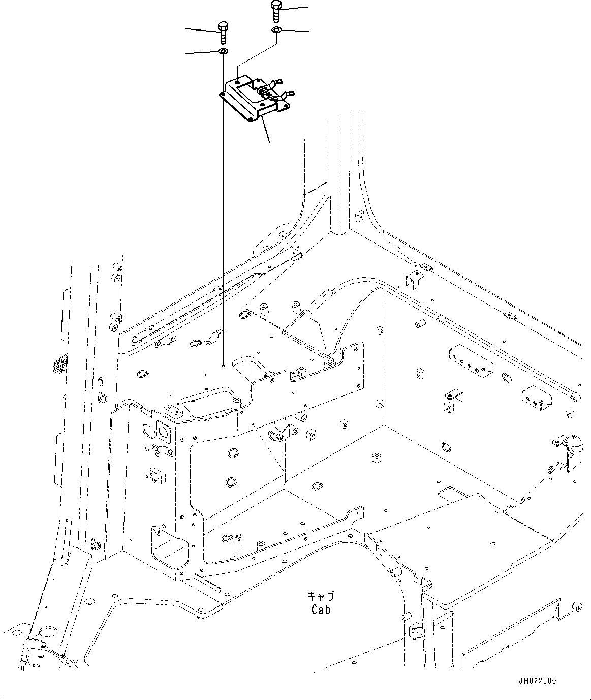 Komatsu parts book diagram for D475A-8E0 S/N 51001-UP: CONTROL UNIT, EPC VALVE MOUNTING (2/2)(#50001-)