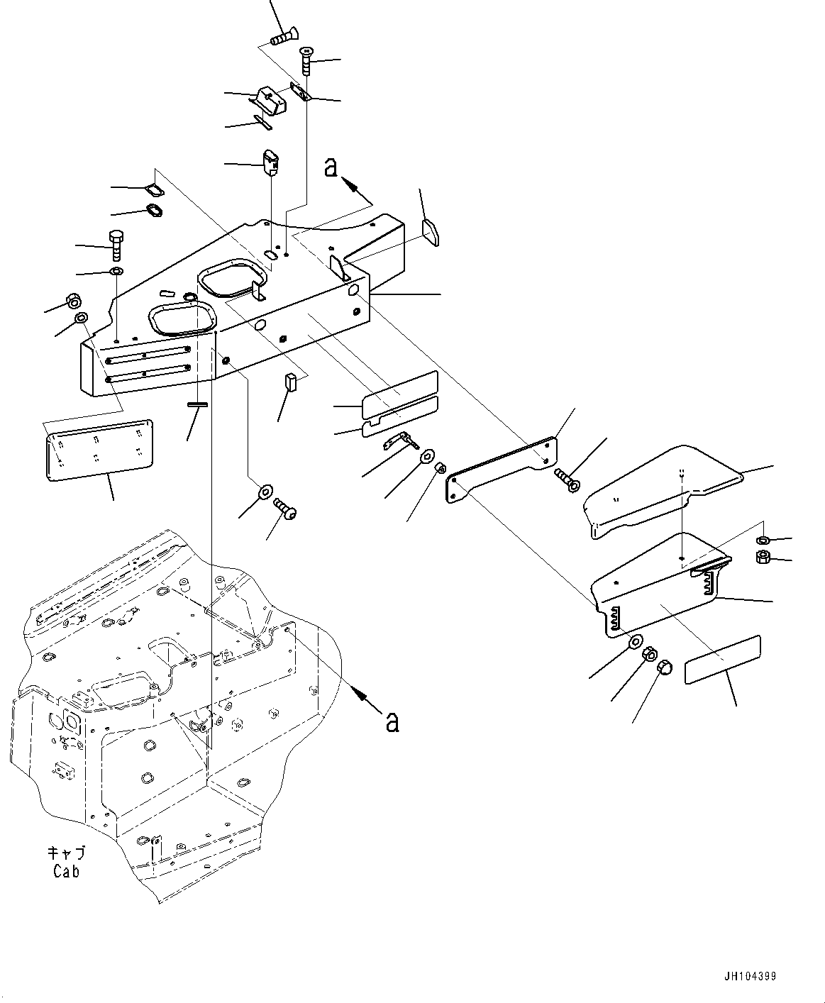 Komatsu parts book diagram for D475A-8E0 S/N 51001-UP: CONTROL UNIT, ARMREST(#50001-)