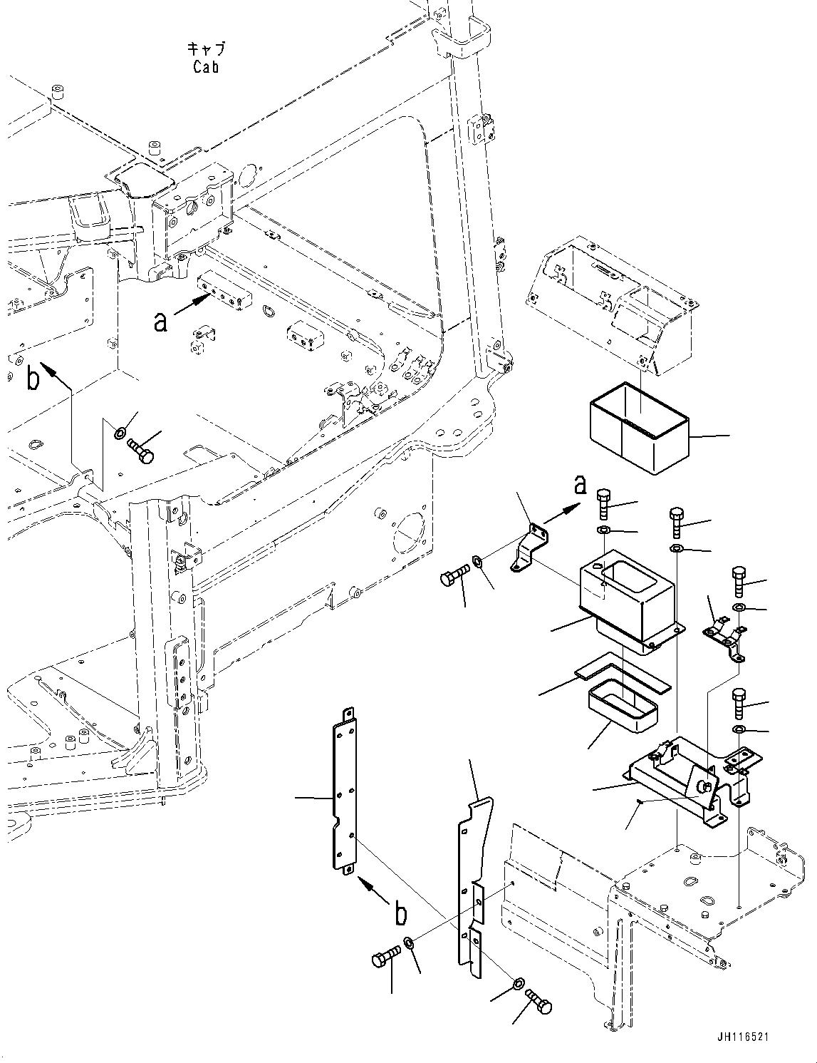 Komatsu parts book diagram for D475A-8E0 S/N 51001-UP: CONTROL UNIT, AIR CONDITIONER DUCT, REAR (2/2)(#50001-)