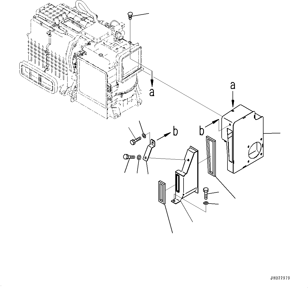 Komatsu parts book diagram for D475A-8E0 S/N 51001-UP: CONTROL UNIT, AIR CONDITIONER DUCT, OUTSIDE(#50001-)