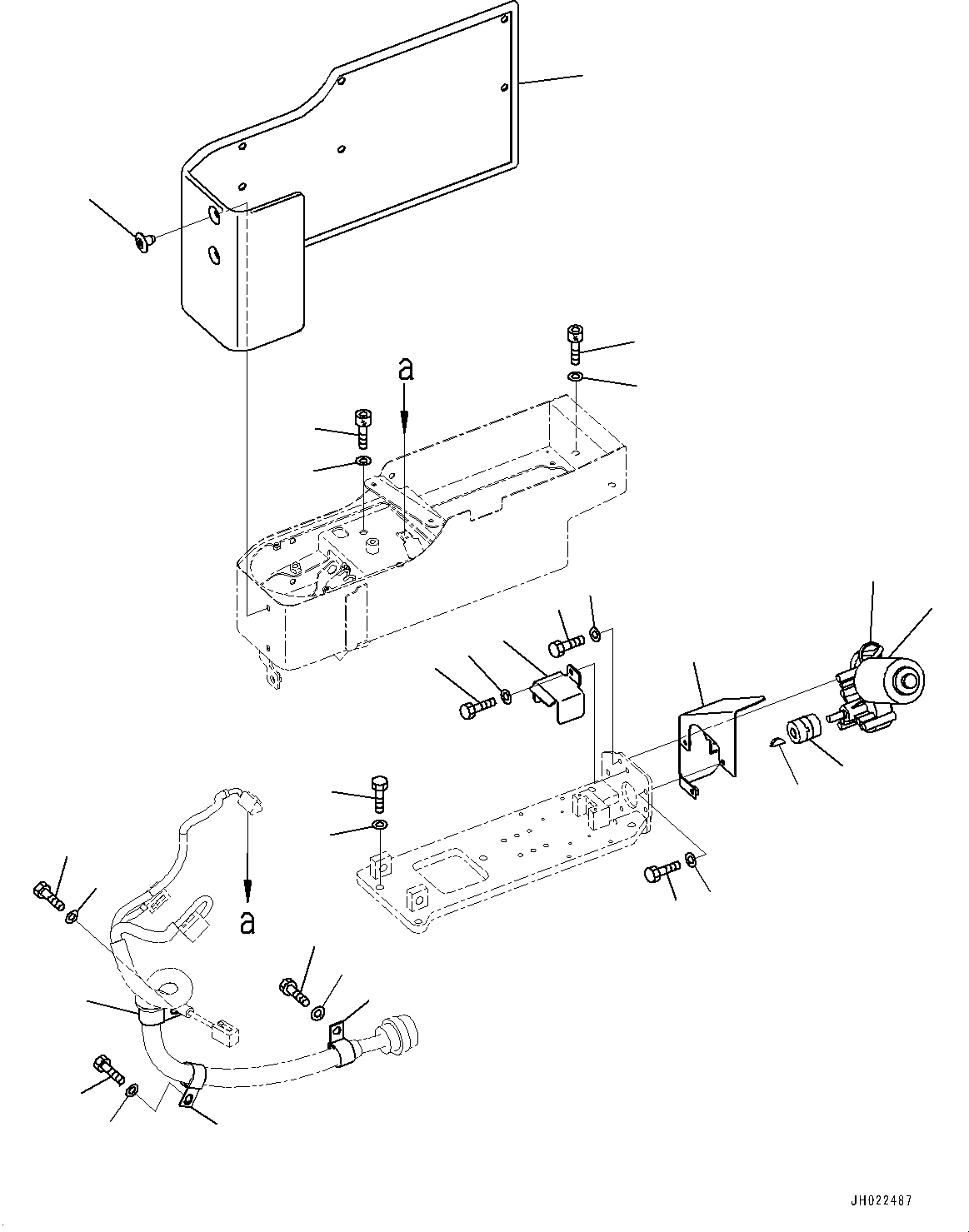 Komatsu parts book diagram for D475A-8E0 S/N 51001-UP: CONSOLE RELATED PARTS, LIFT MOTOR(#51001-)