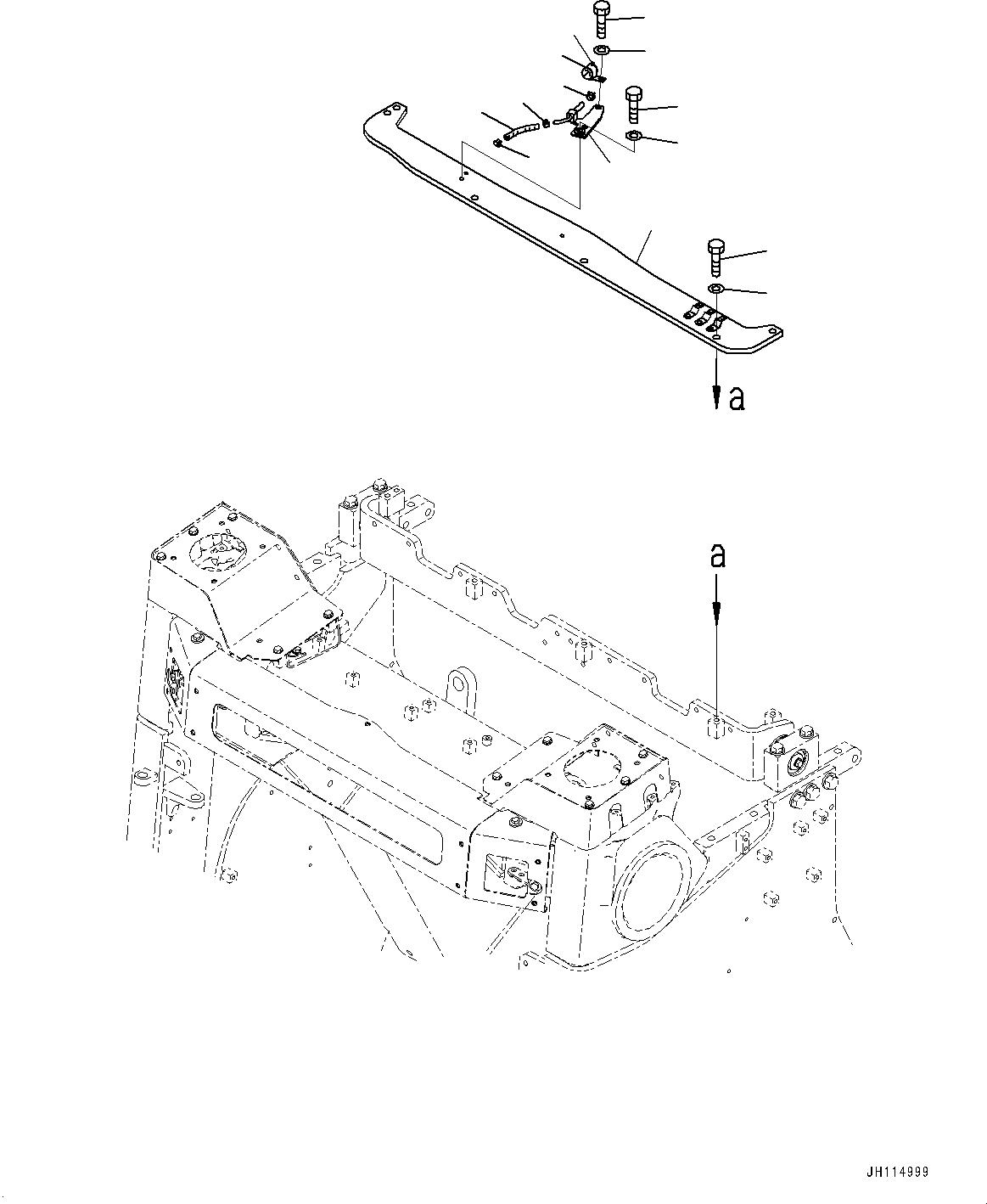 Komatsu parts book diagram for D475A-8E0 S/N 51001-UP: HOOD COVER, PLATE(#51001-)