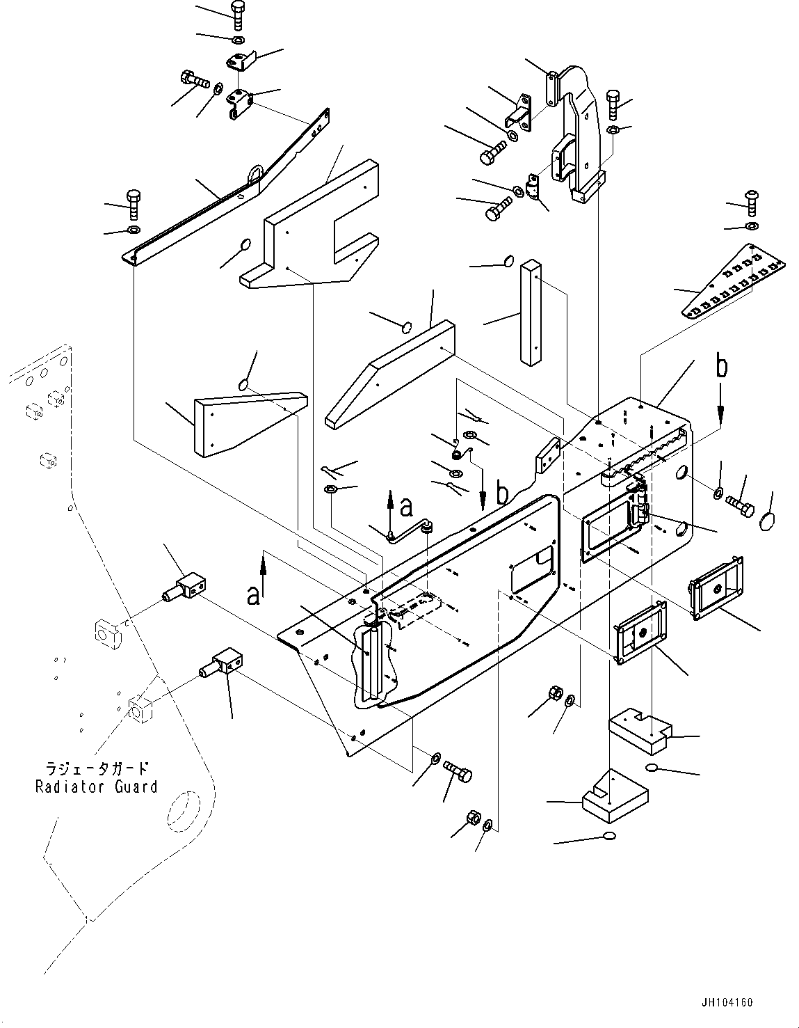 Komatsu parts book diagram for D475A-8E0 S/N 51001-UP: ENGINE HOOD AND SIDE COVER GROUP, SIDE COVER BOTTOM, L.H. (1/2)(#50029-)