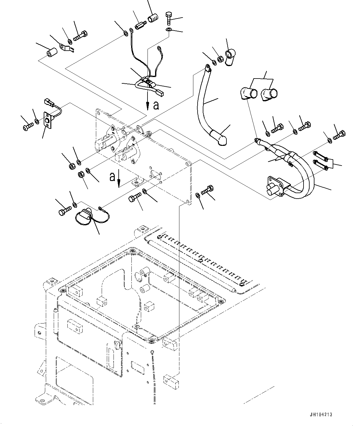 Komatsu parts book diagram for D475A-8E0 S/N 51001-UP: FENDER, ISOLATOR (2/2)(#51001-)