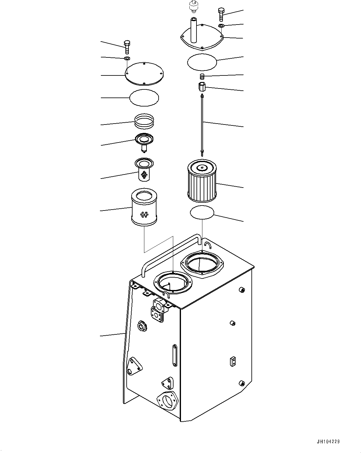 Komatsu parts book diagram for D475A-8E0 S/N 51001-UP: FENDER, HYDRAULIC TANK(#51001-)