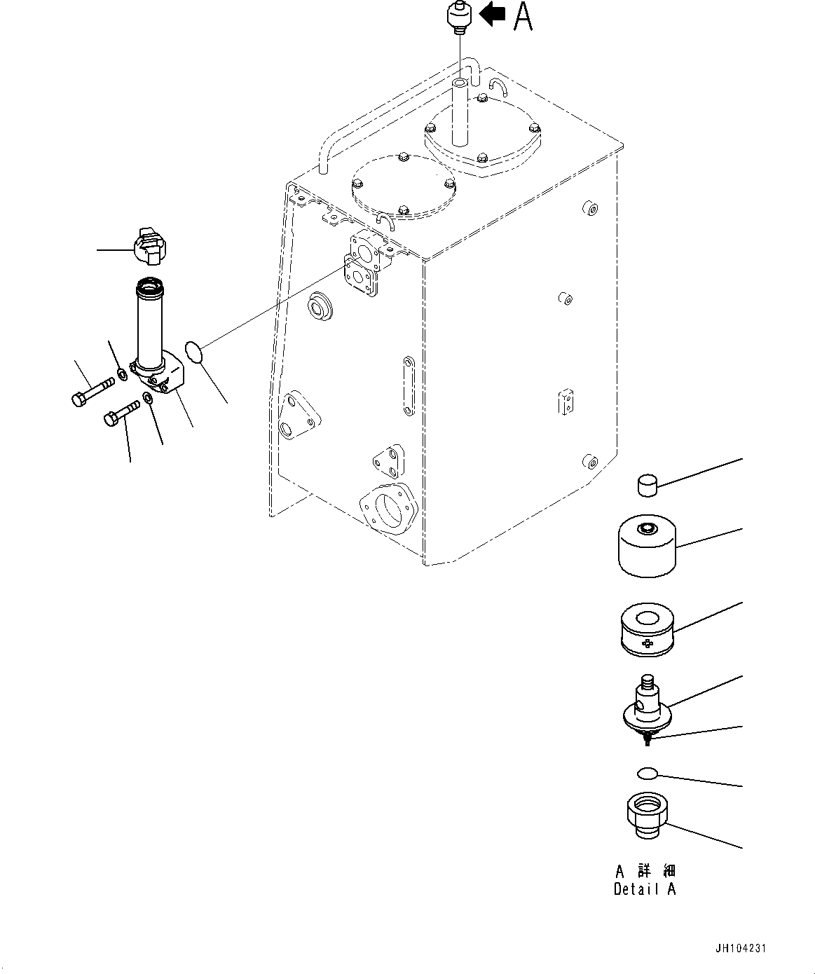 Komatsu parts book diagram for D475A-8E0 S/N 51001-UP: FENDER, HYDRAULIC TANK RELATED PARTS (1/3)(#51001-)