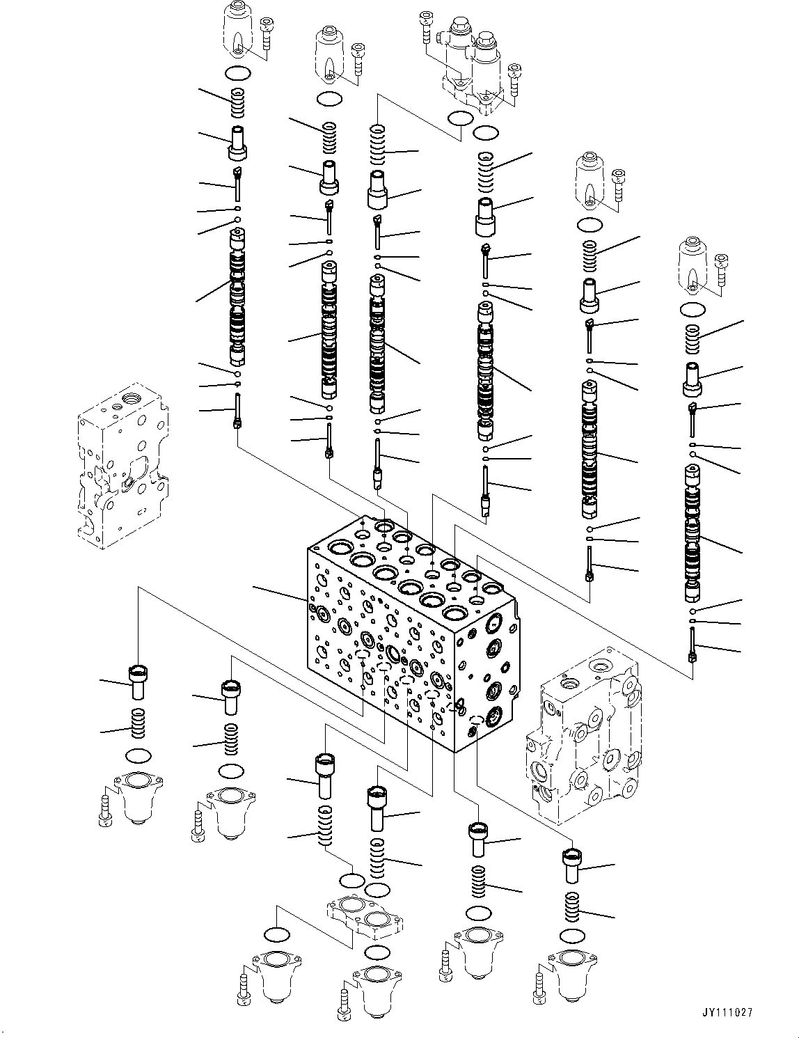Komatsu parts book diagram for D475A-8E0 S/N 51001-UP: FENDER, 6-SPOOL (1/13)(#51001-)