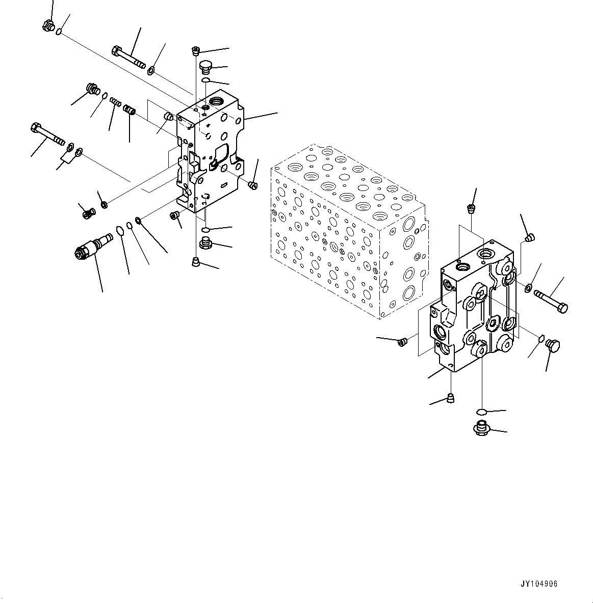 Komatsu parts book diagram for D475A-8E0 S/N 51001-UP: FENDER, 6-SPOOL (6/13)(#51001-)