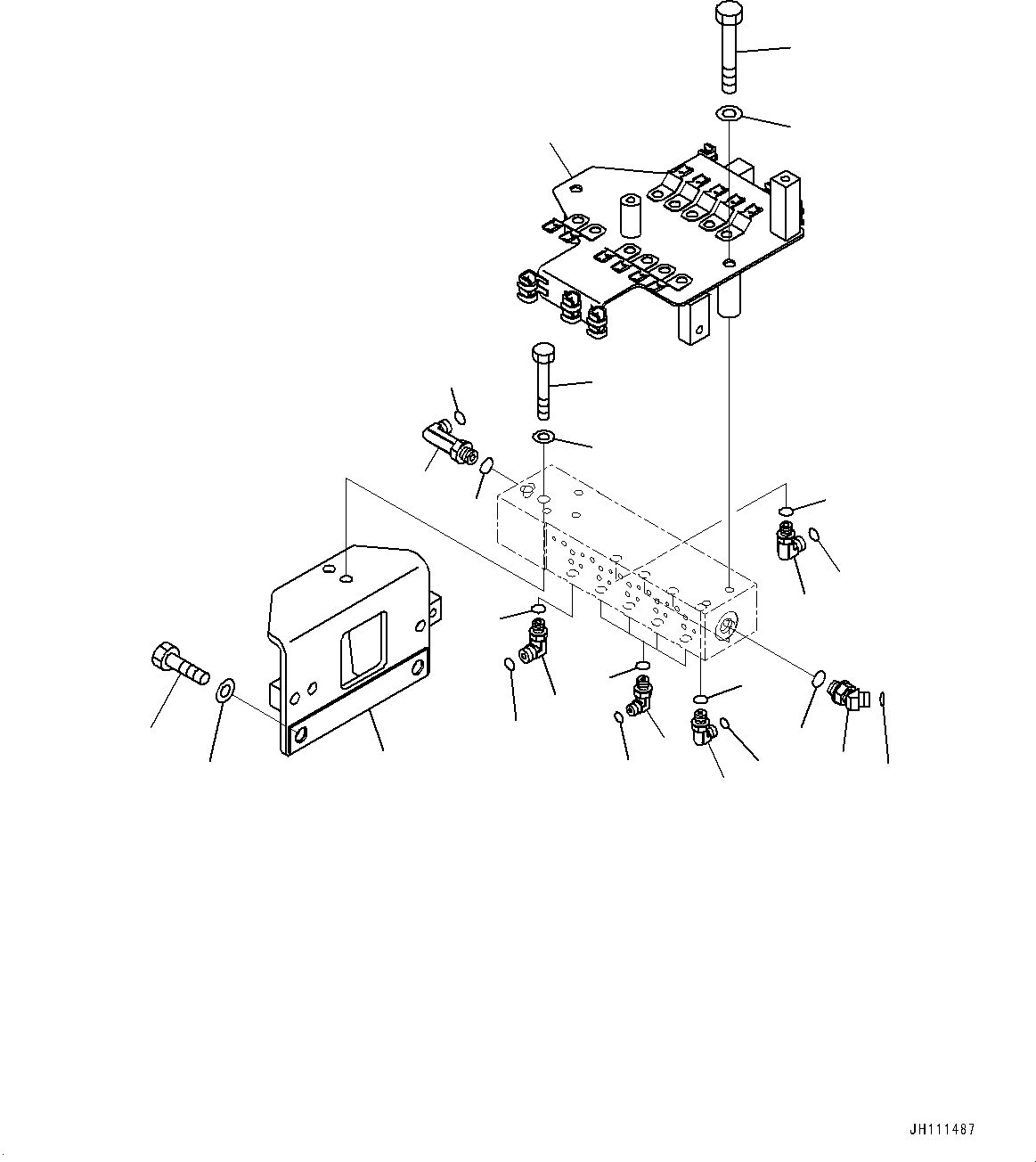 Komatsu parts book diagram for D475A-8E0 S/N 51001-UP: FENDER, BRACKET AND ELBOW(#51001-)