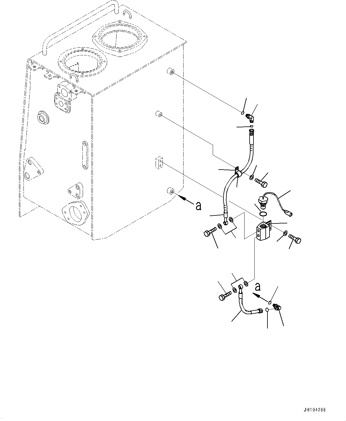 Komatsu parts book diagram for D475A-8E0 S/N 51001-UP: FENDER, TANK SENSOR(#51001-)