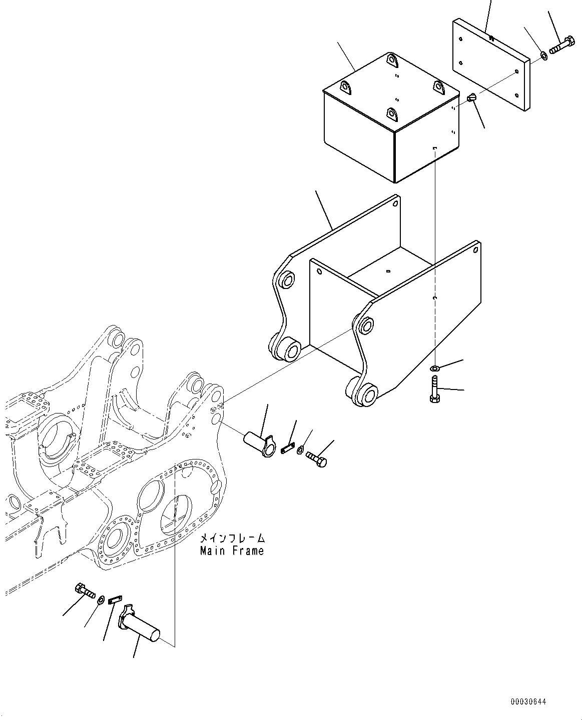 Komatsu parts book diagram for D475A-8E0 S/N 51001-UP: ADDITIONAL COUNTERWEIGHT, (#50001-)