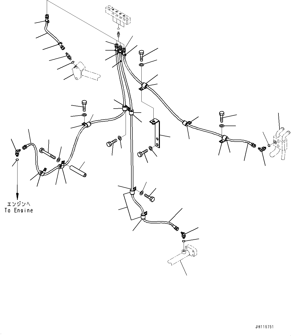 Komatsu parts book diagram for D475A-8E0 S/N 51001-UP: SAMPLING POINT, (2/2)(#50001-50077)