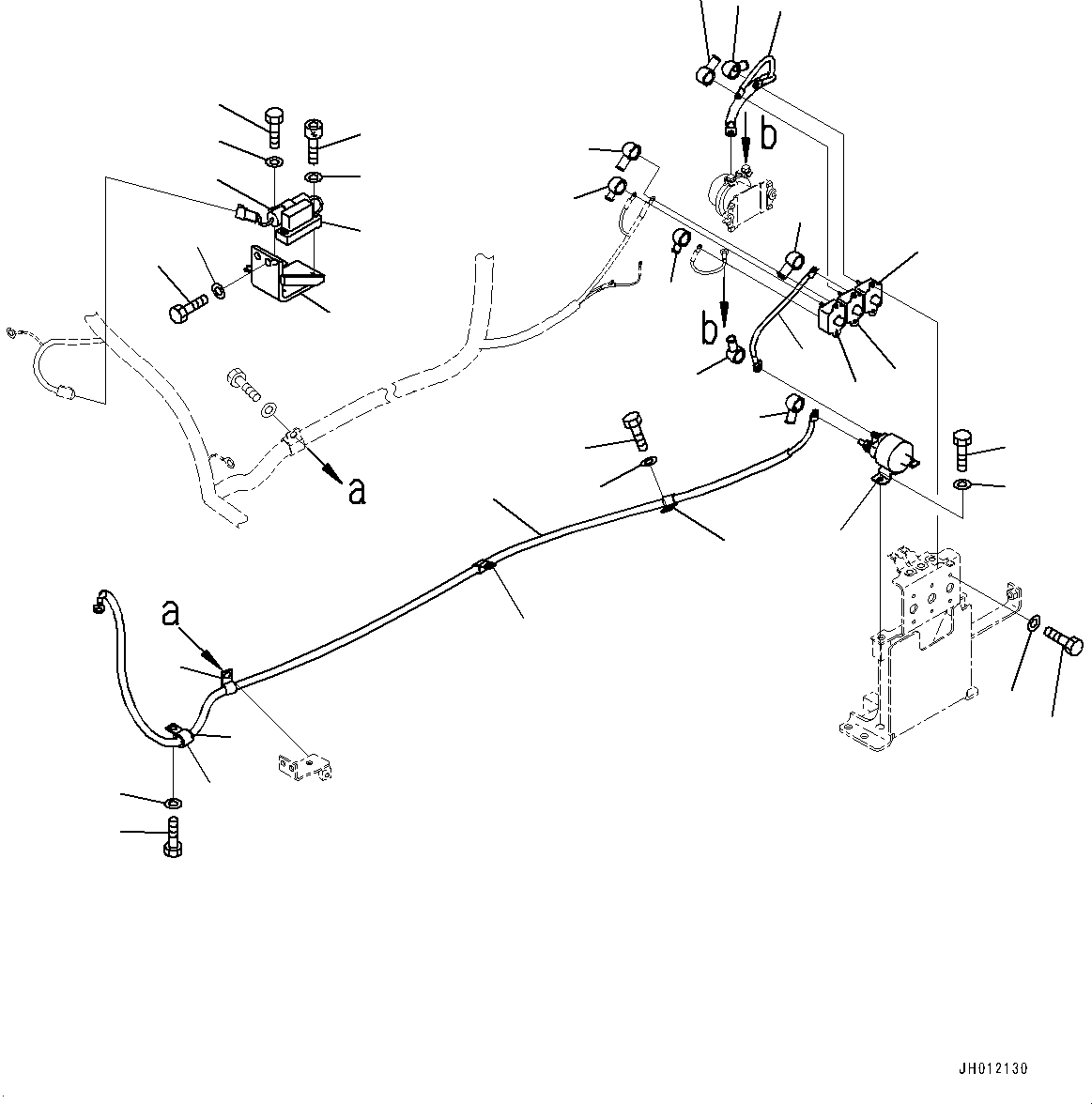 Komatsu parts book diagram for D155AX-8E0 S/N 110001-UP: FENDER, HEATER RELAY WIRING HARNESS(#100001-)