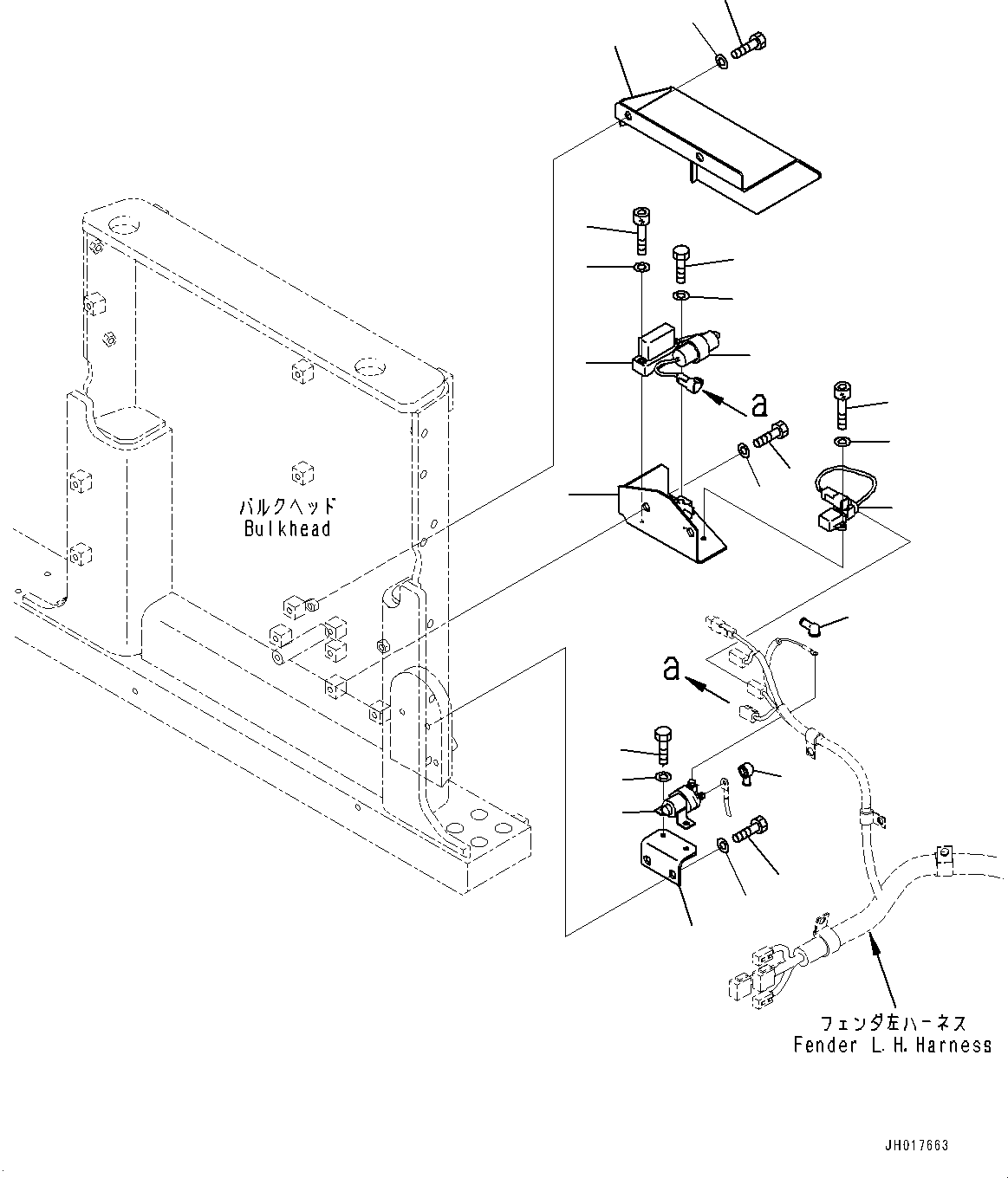 Komatsu parts book diagram for D375A-6 S/N 62001-UP (Mining Specification): ELECTRIC WIRING HARNESS, SENSOR(#60271-)