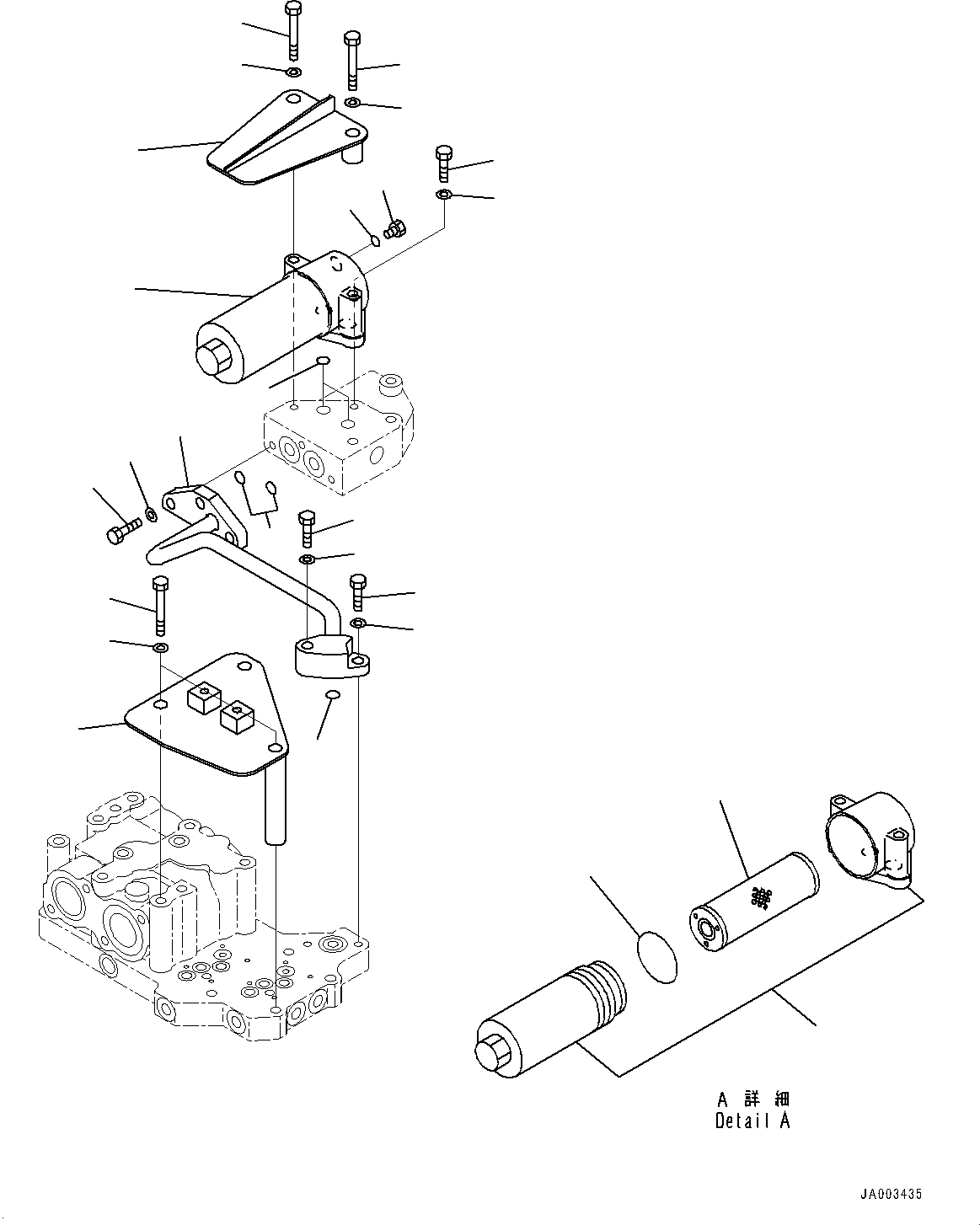 Komatsu parts book diagram for D375A-6 S/N 62001-UP (Mining Specification): POWER TRAIN, TORQUE CONVERTER FILTER(#60001-)