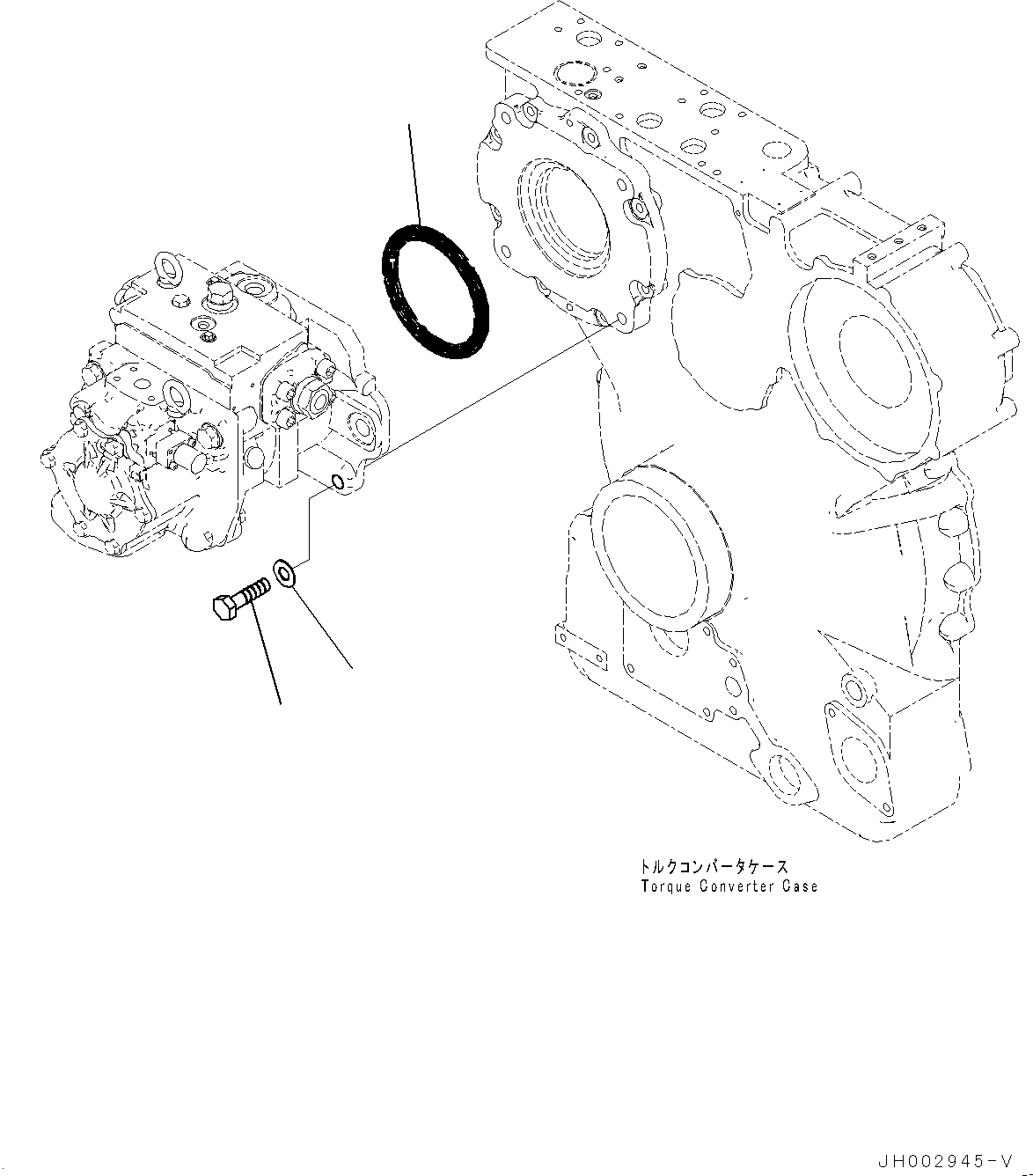 Komatsu parts book diagram for D375A-6 S/N 62001-UP (Mining Specification): HYDRAULIC PUMP, MOUNTING(#60001-)